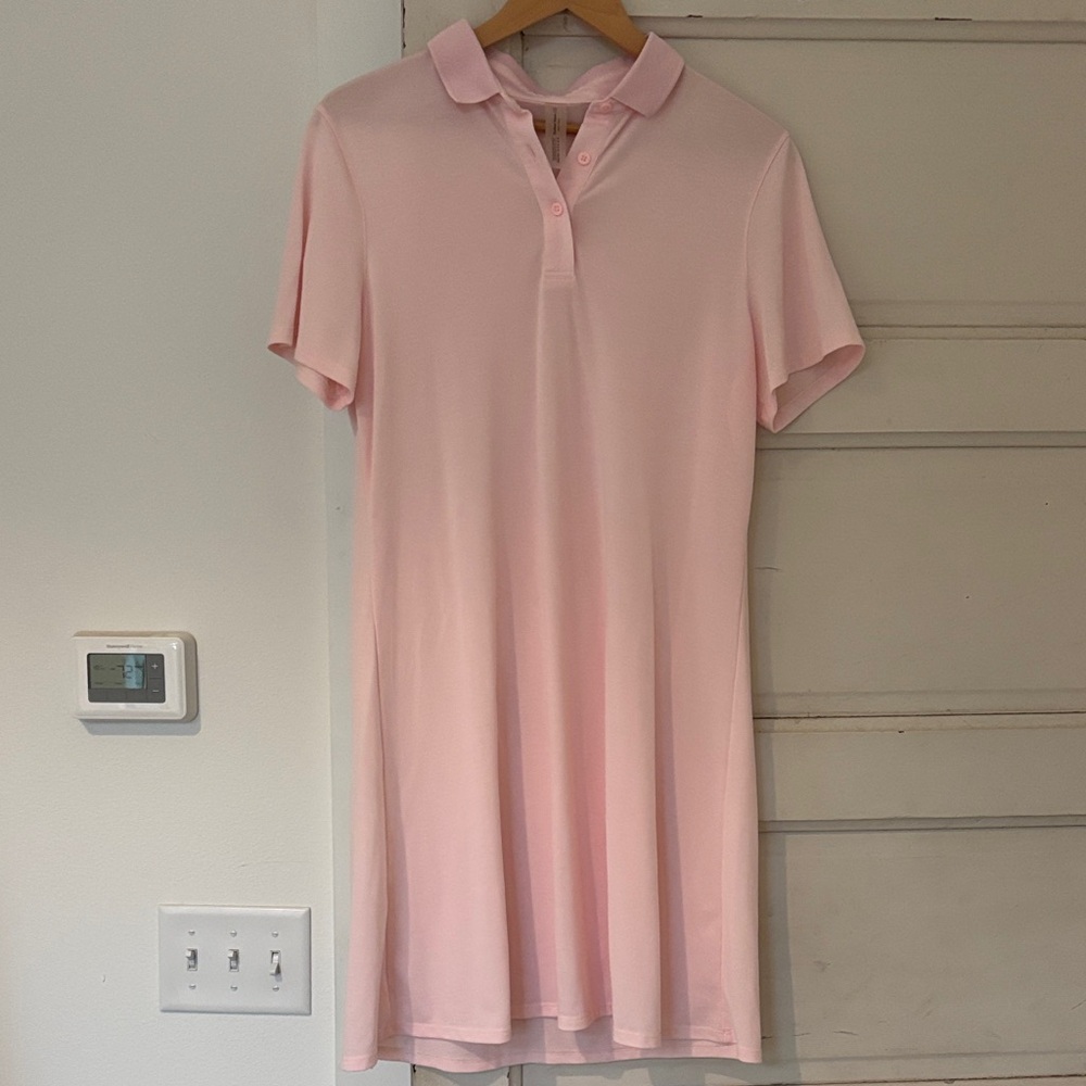 Outdoor Voices Light Pink Polo Dress